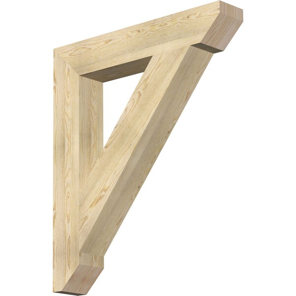 Ekena Millwork Traditional Slat Rough Sawn Bracket, Douglas Fir, 6"W x 36"D x 42"H BKT06X36X42TRA06RDF - main